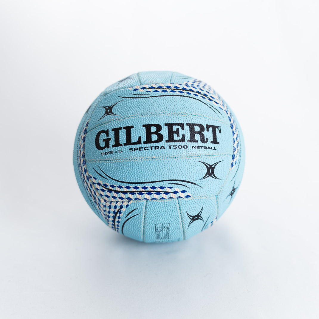 Gilbert Spectra XT Pallone Da Netball Taglia 5 – Bianco/Verde, Per Allenamento E Partite, Camera D'Aria In Butile - 4