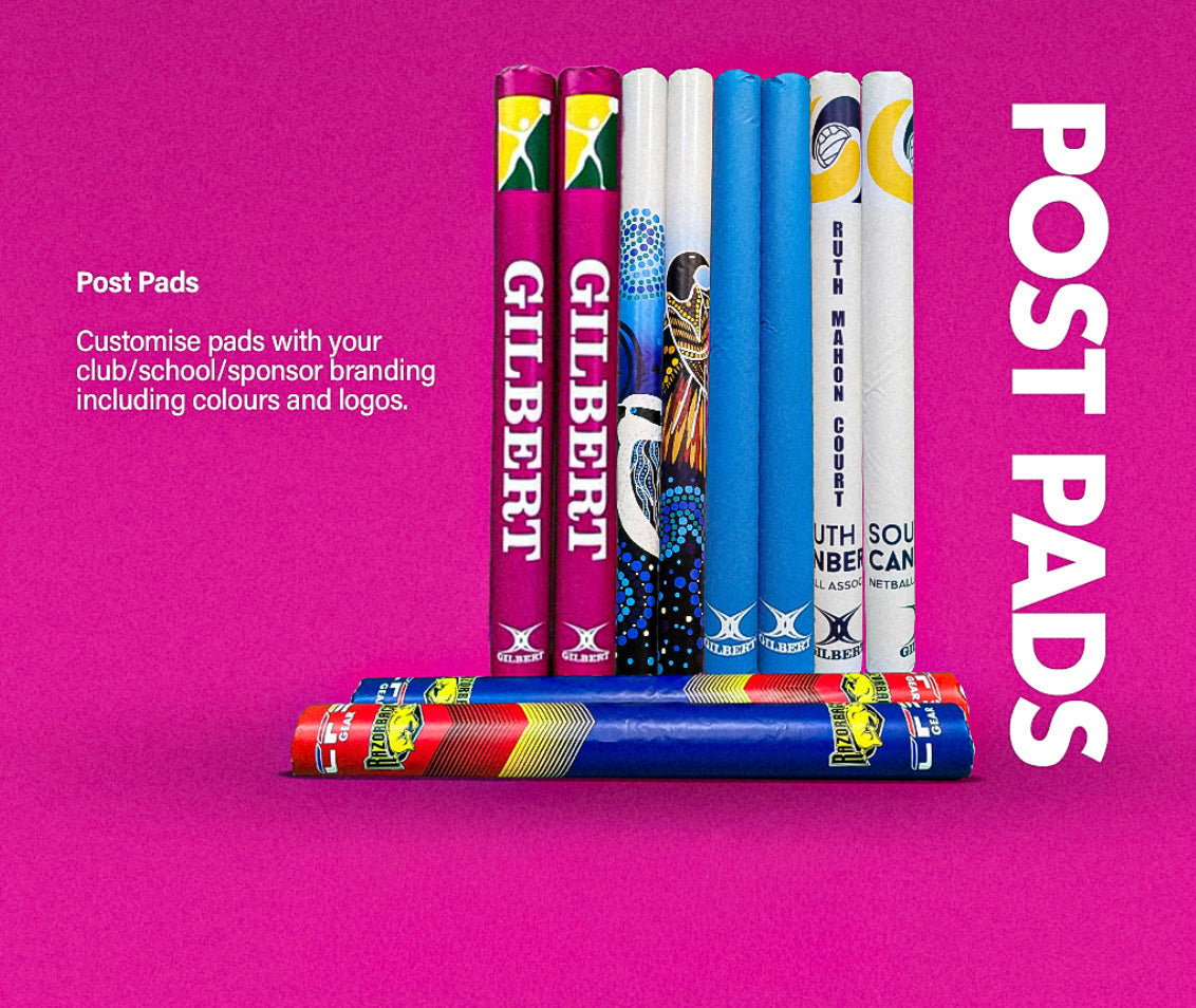 Gilbert Mini Netball Post Custom Post Pads – Gilbert Netball