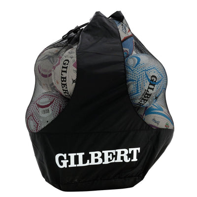 Dual Strap Ball Bag-Black (Holds 12) - Gray-Nicolls Sports
